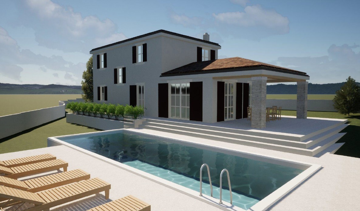 Gradbeno zemljišče z veljavno gradbeno dovoljenjem